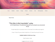Tablet Screenshot of anthroposophybayarea.org